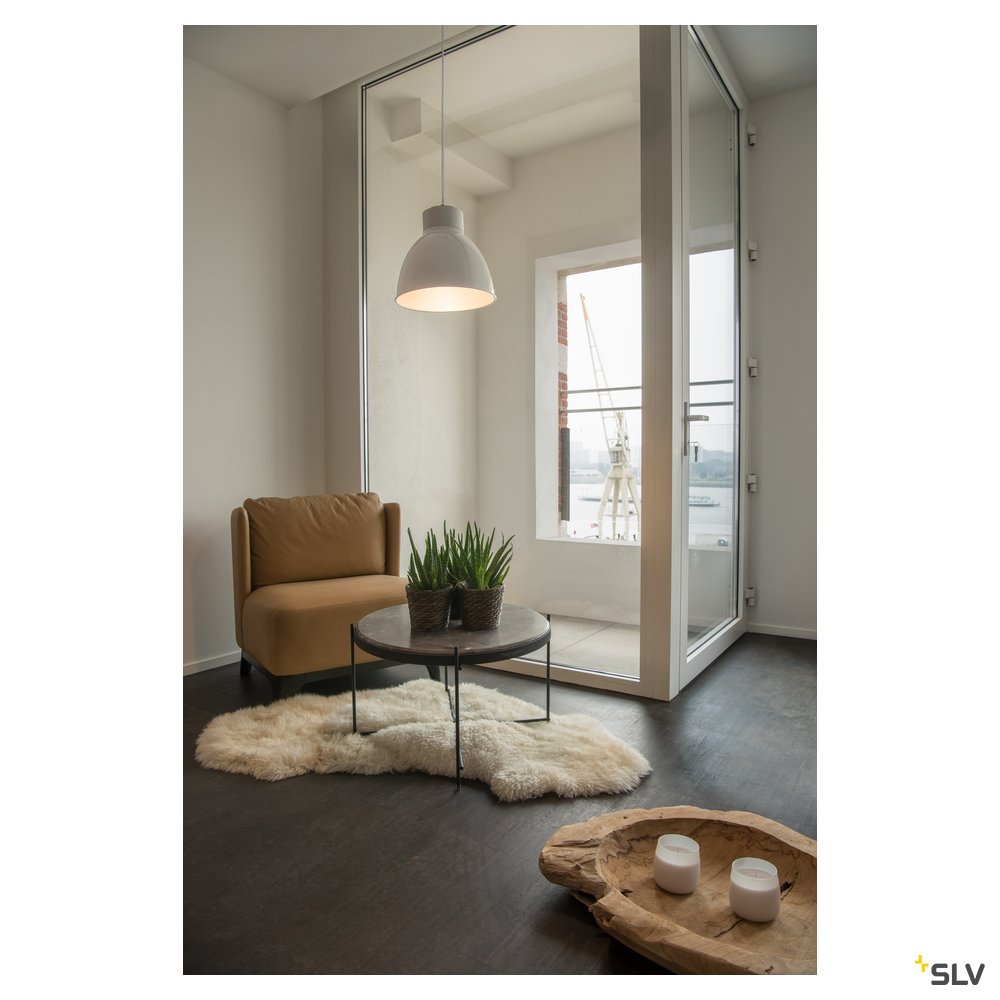 SLV PARA DOME E27, Aluminiumreflektor, weiß