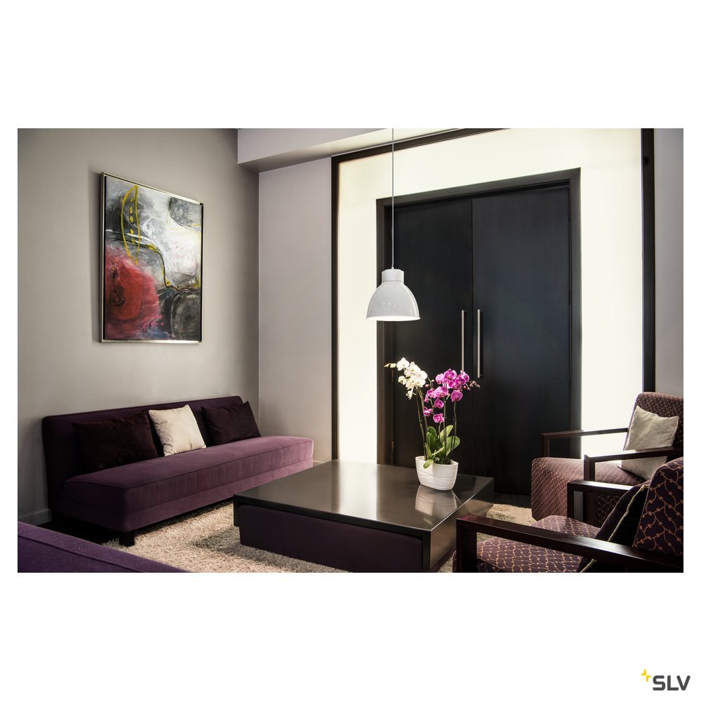 SLV PARA DOME E27, Aluminiumreflektor, weiß