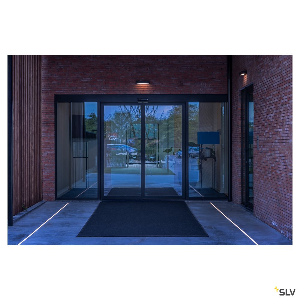 SLV PEMA® WL, LED Outdoor Wandaufbauleuchte, IP54, antracite, 3000K