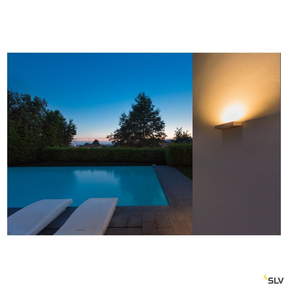 SLV PEMA® WL, LED Outdoor Wandaufbauleuchte, IP54, weiß, 3000K