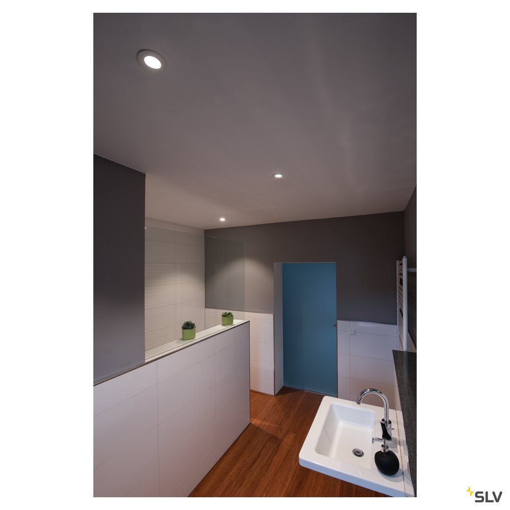 SLV PATTA-I, LED Outdoor Deckeneinbauleuchte, rund DL IP65 weiß 1800-3000K