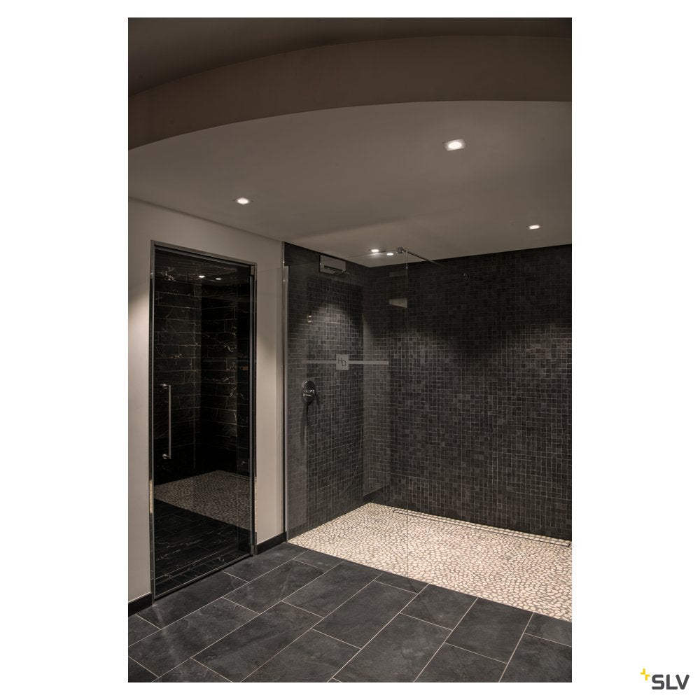 SLV PATTA-I, LED Outdoor Deckeneinbauleuchte, eckig DL IP65 weiß 1800-3000K