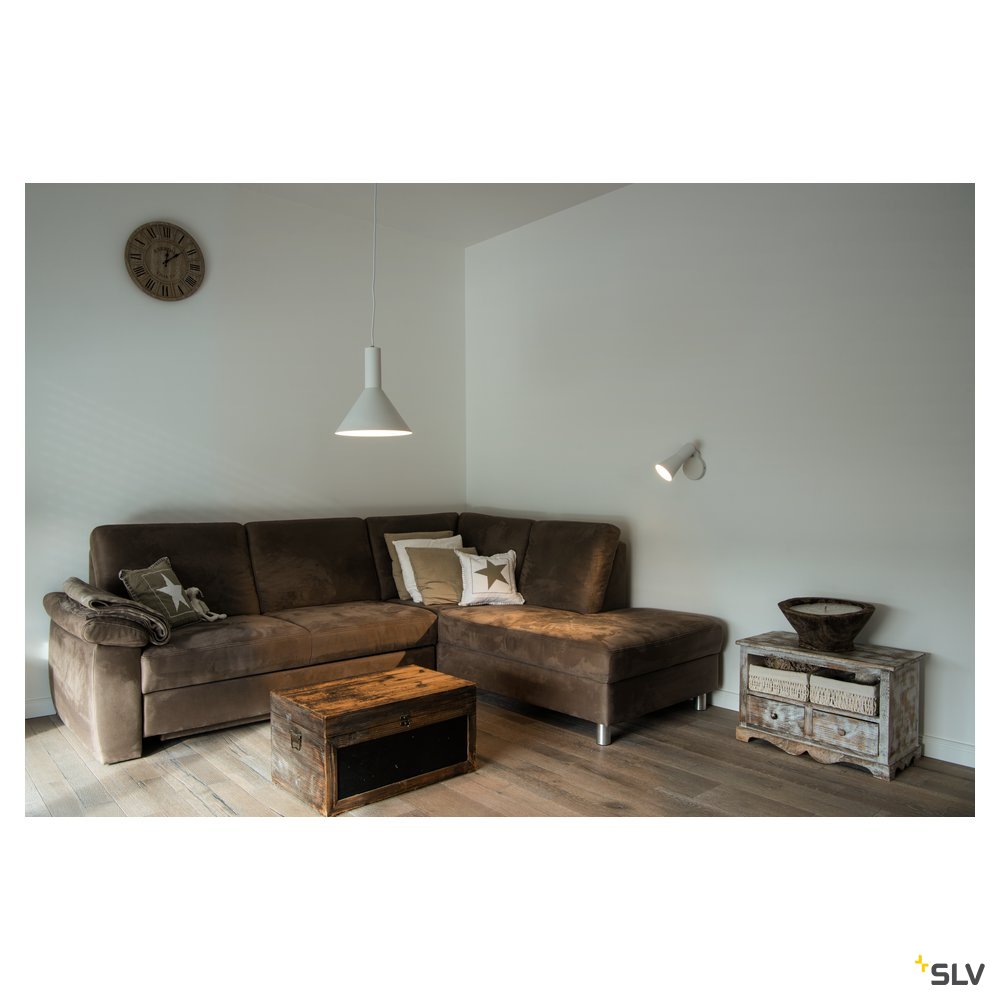 SLV PHELIA WL, Indoor Wandaufbauleuchte, QPAR51, weiß, max. 35W