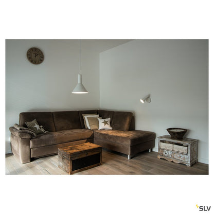 SLV PHELIA PD, Indoor Pendelleuchte, E27, weiß, max. 23W, 27,5cm