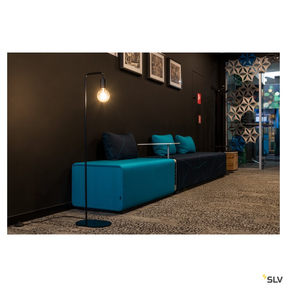 SLV FITU FL, Indoor Stehleuchte, E27, schwarz, max. 24W