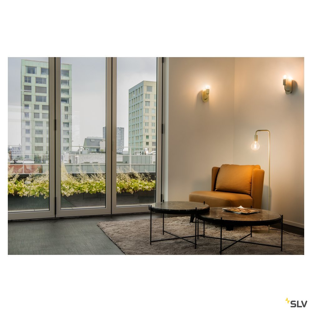 SLV FITU WL, Indoor Wandaufbauleuchte, E27, gold, max. 24W