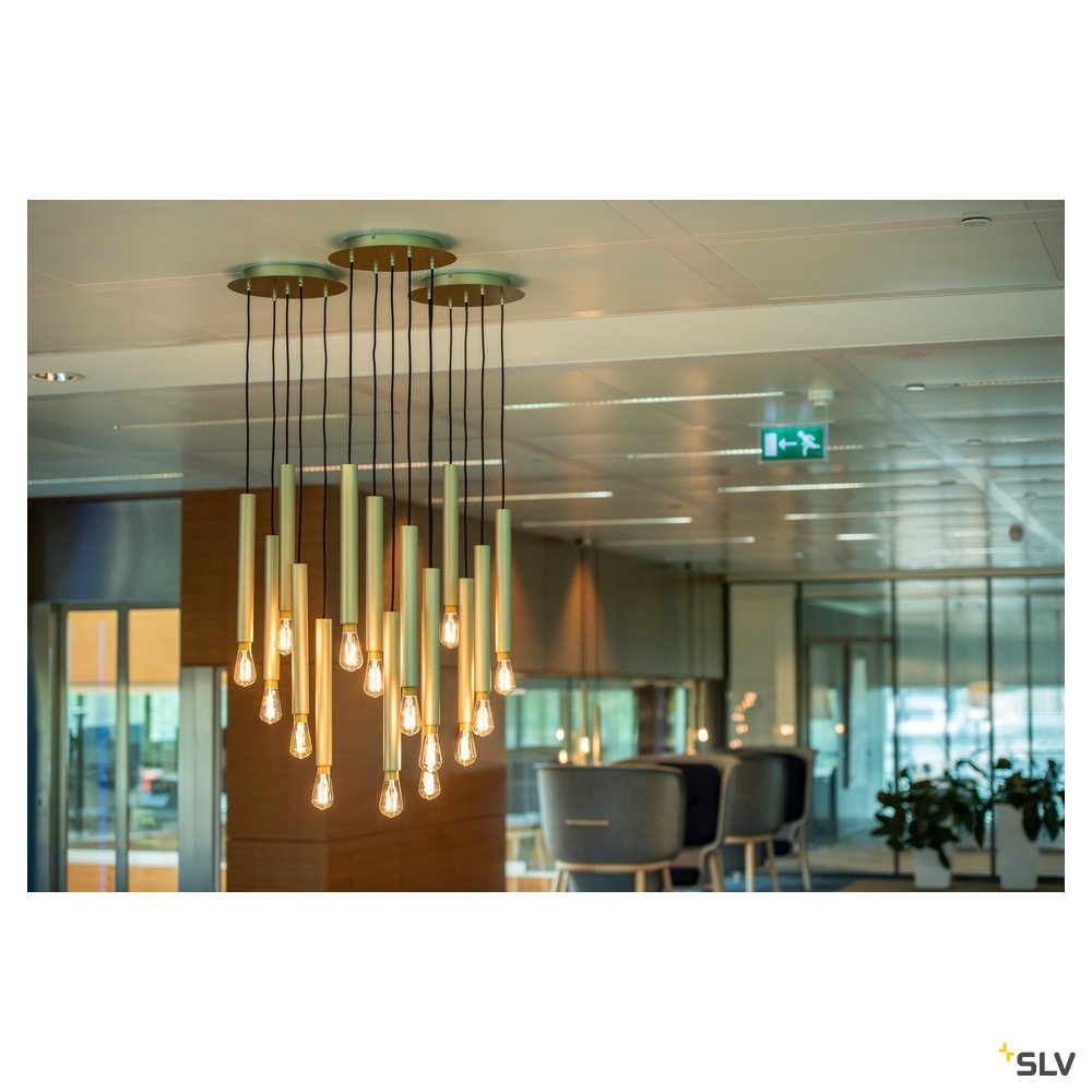 SLV FITU PD, Indoor Pendelleuchte, E27, soft gold, max. 60W