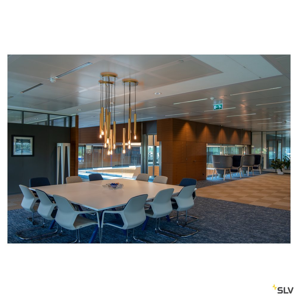 SLV FITU PD, Indoor Pendelleuchte, E27, soft gold, max. 60W