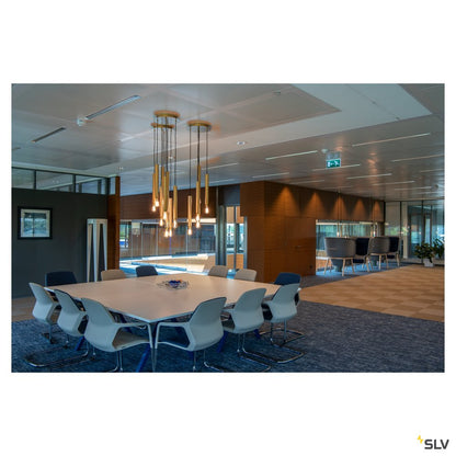 SLV FITU PD, Indoor Pendelleuchte, E27, soft gold, max. 60W