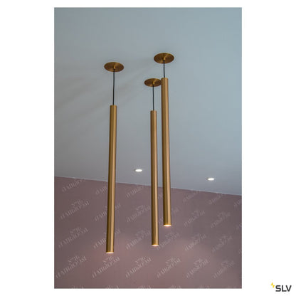 SLV HELIA 30 PD, LED Indoor Pendelleuchte, soft gold, 3000K, Einbauversion
