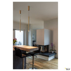 SLV HELIA 30 PD, LED Indoor Pendelleuchte, soft gold, 3000K, Aufbauversion