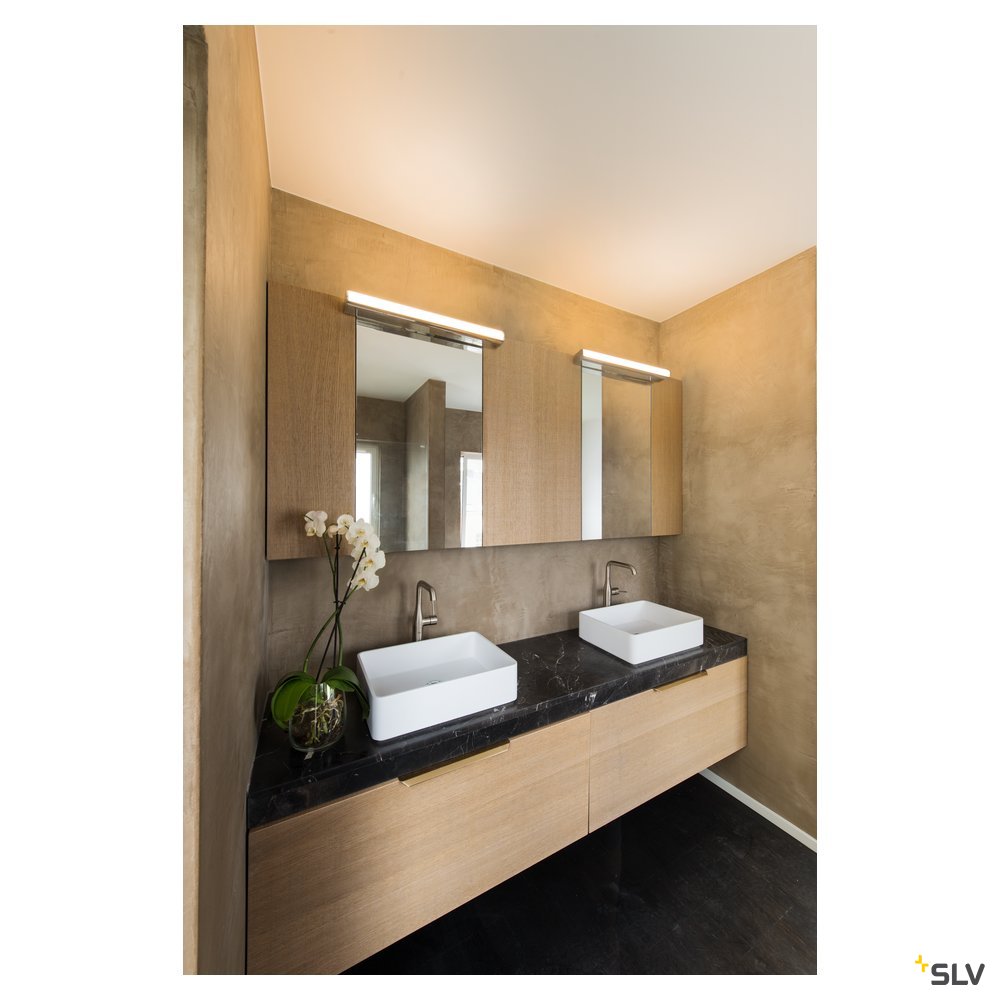 SLV MARYLIN, LED Indoor Wandaufbauleuchte, chrom, IP44, 3000K, 15W