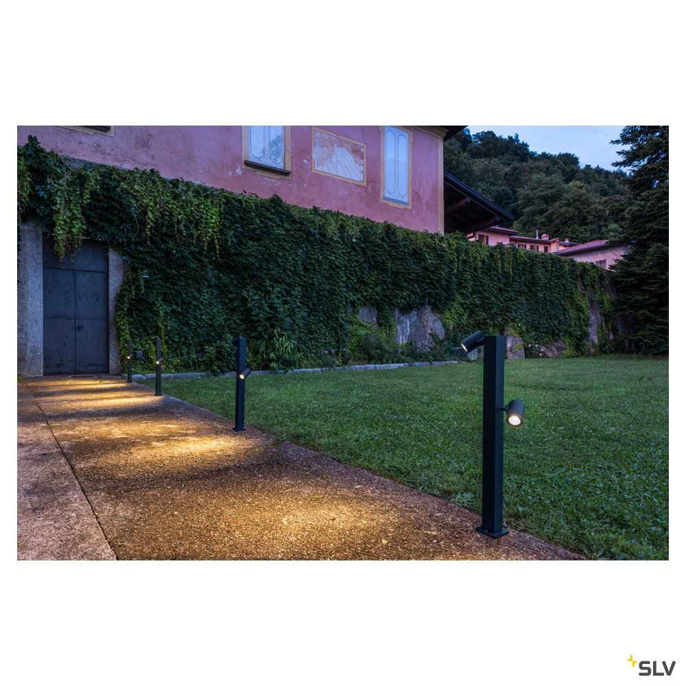 SLV HELIA Double Pole, LED Outdoor Stehleuchte, anthrazit IP55 3000K