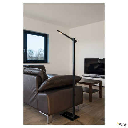 SLV MECANICA PLUS FL, Indoor LED Stehleuchte, 2700-6500K, schwarz