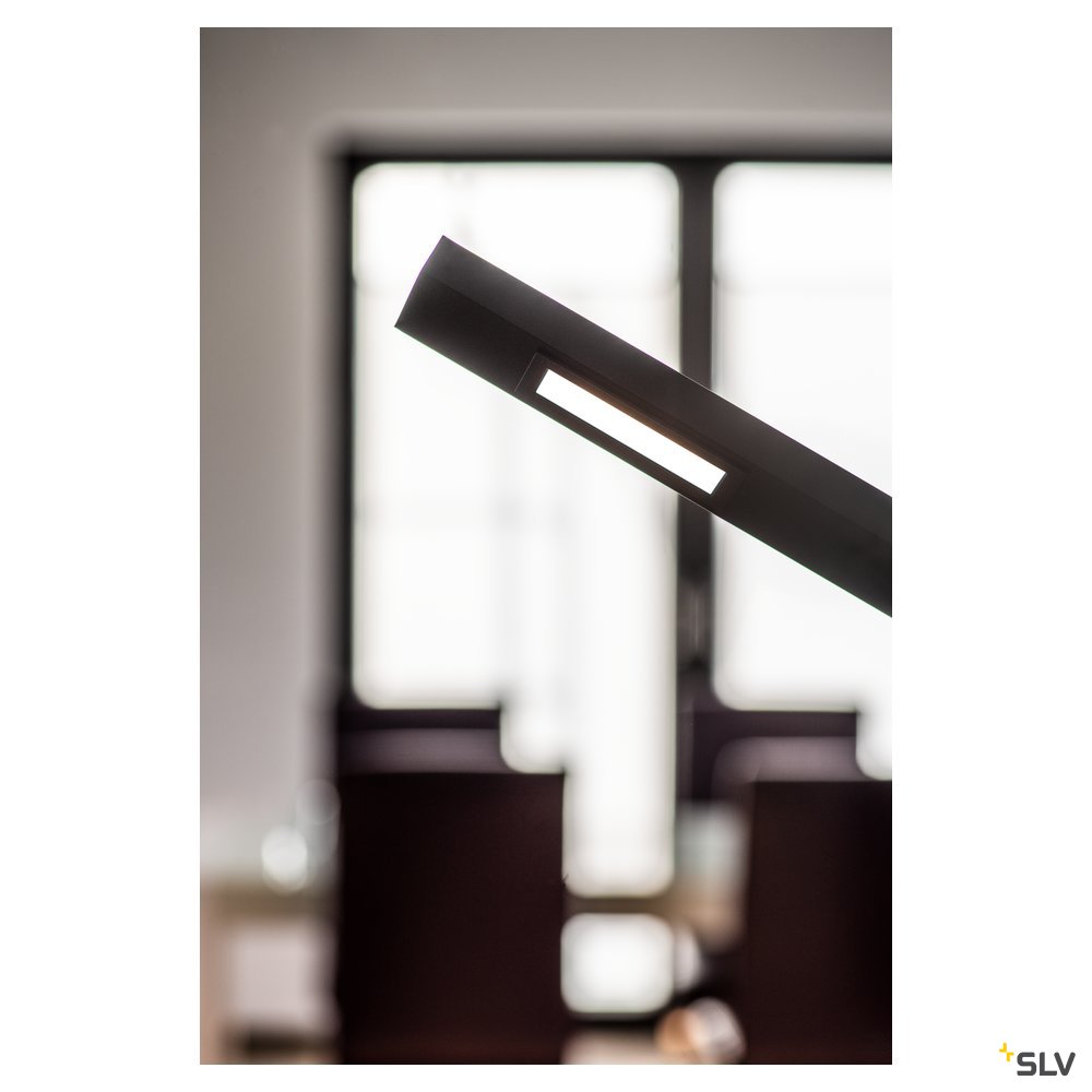 SLV MECANICA PLUS FL, Indoor LED Stehleuchte, 2700-6500K, schwarz