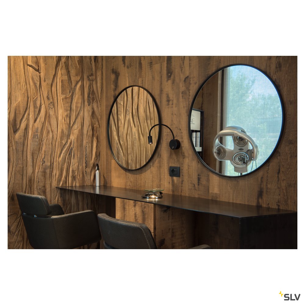 SLV DIO FLEX PLATE LED, LED Indoor Wandaufbauleuchte, schwarz, 3000K