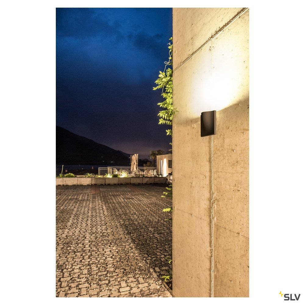 SLV VILUA II WL Outdoor Wandaufbauleuchte anthrazit 3000K IP54 100° 810lm