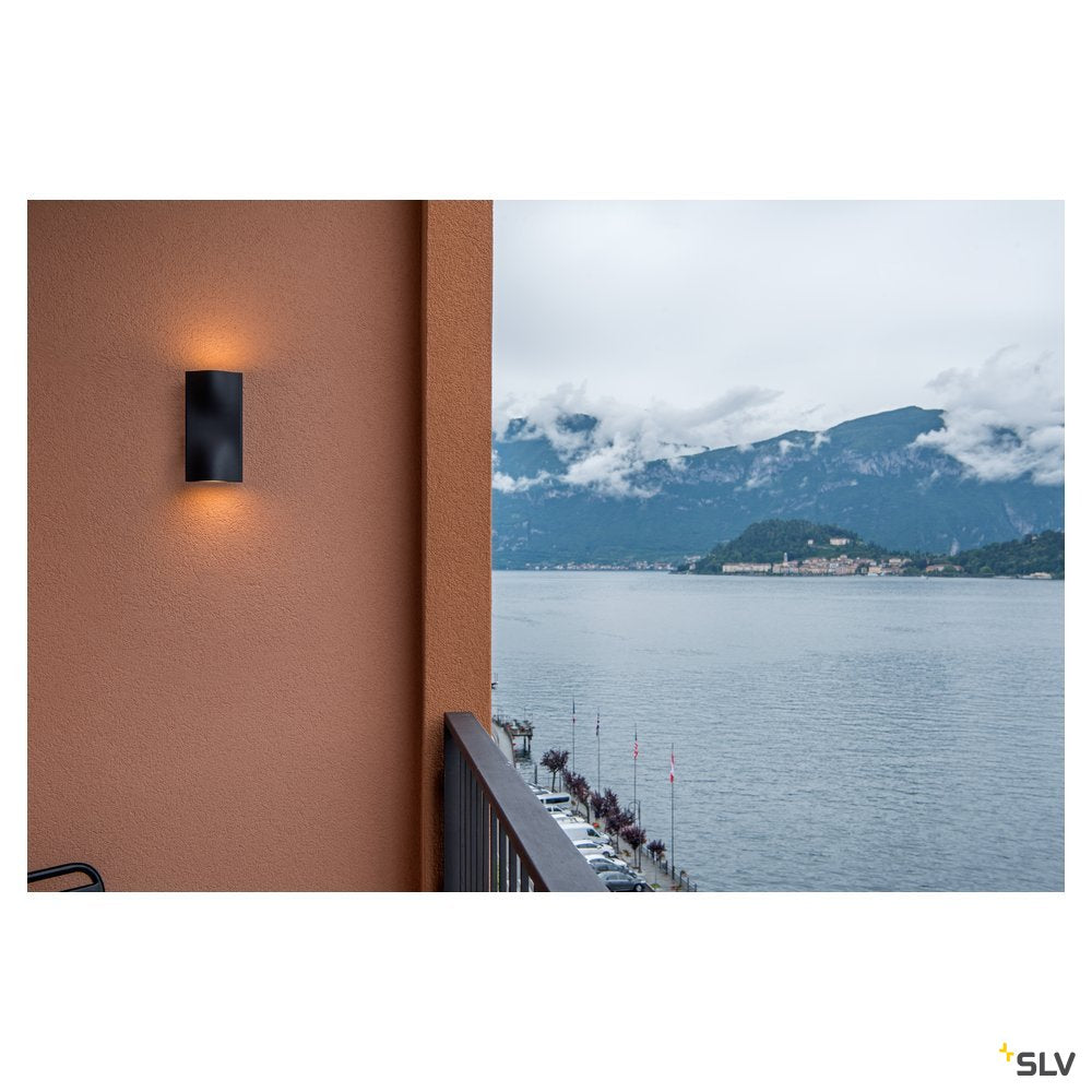 SLV VILUA UP/DOWN WL Outdoor Wandaufbauleuchte anthrazit IP54 100°