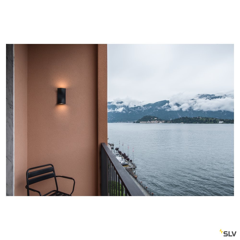 SLV VILUA UP/DOWN WL Outdoor Wandaufbauleuchte anthrazit IP54 100°