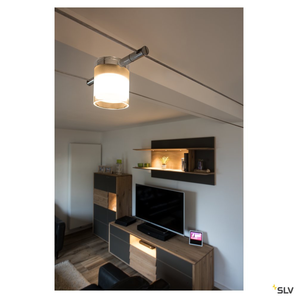 SLV COMET, Seilleuchte für TENSEO Niedervolt-Seilsystem, 2700K, chrom