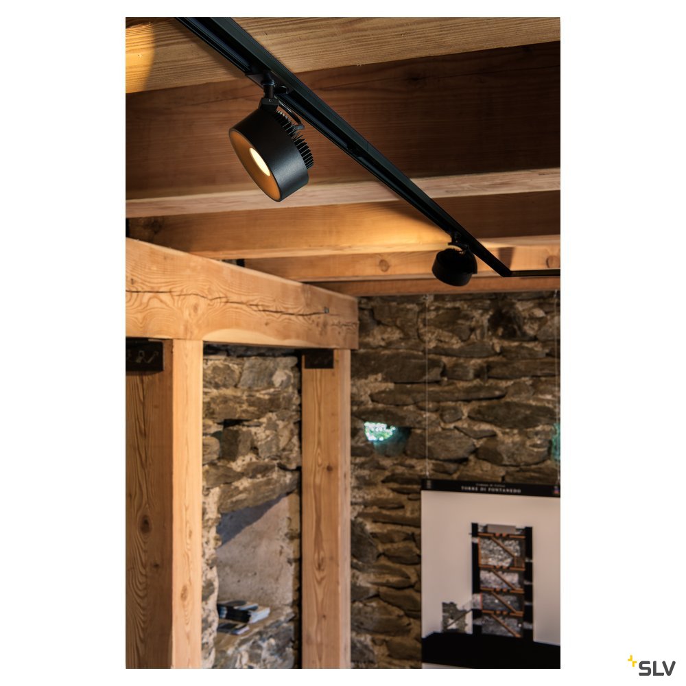 SLV 1~ KALU TRACK Indoor LED 1 Phasen System Leuchte schwarz 3000K inklusive 1 Phasen-Adapter
