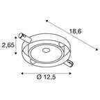 SLV DURNO, Seilleuchte für TENSEO Niedervolt-Seilsystem, 2700K, chrom
