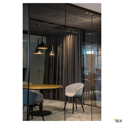 SLV PHELIA 130 E27 Indoor Pendelleuchte schwarz/gold