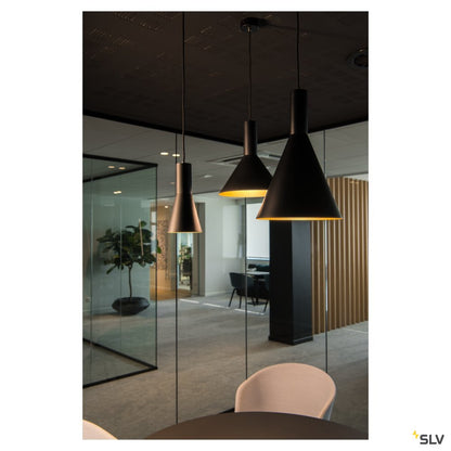 SLV PHELIA 280 E27 Indoor Pendelleuchte schwarz/gold