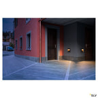SLV FLATT Outdoor LED Wandaufbauleuchte 3000K IP65 anthrazit