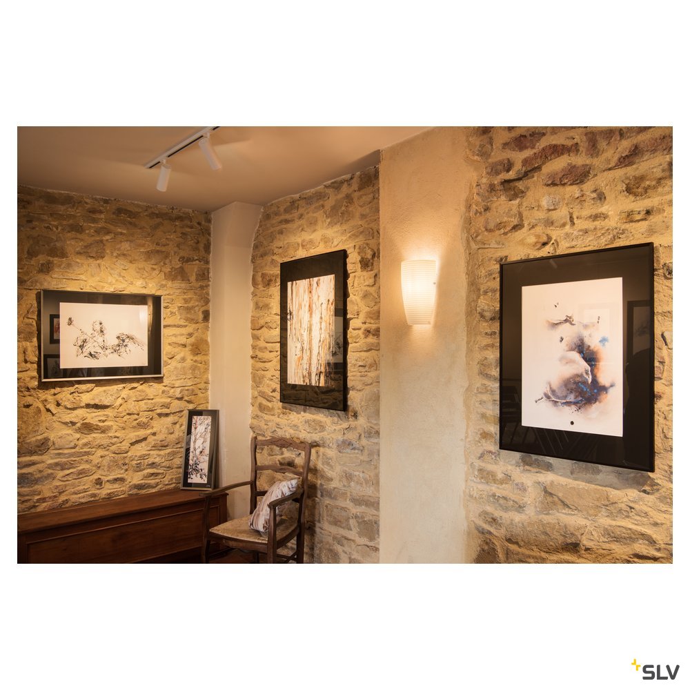 SLV PURISA E27 Indoor Wandaufbauleuchte weiß