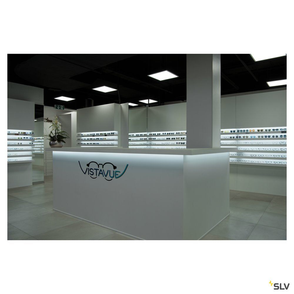 SLV LED PANEL 600x600 Indoor LED Deckeneinbauleuchte weiß 4000K UGR<(><<)>19