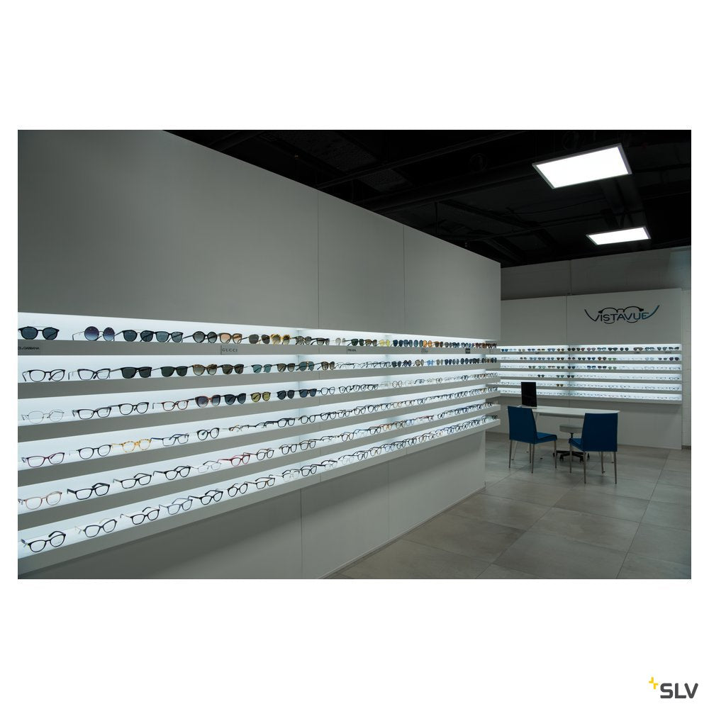 SLV LED PANEL 600x600 Indoor LED Deckeneinbauleuchte weiß 4000K UGR<(><<)>19