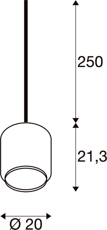 PANTILO 20, Indoor Pendelleuchte E27 kupfer