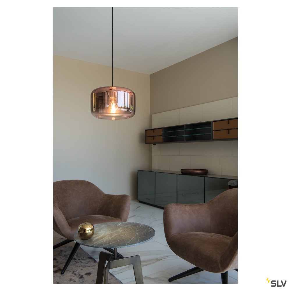 SLV PANTILO 28 Indoor Pendelleuchte E27 kupfer