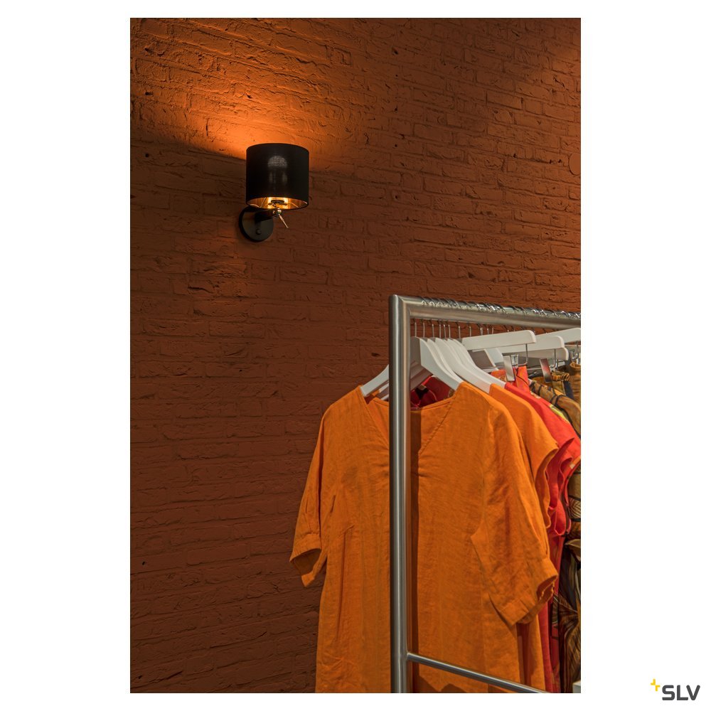 SLV FENDA Leuchtenschirm, D300/H200, schwarz/kupfer