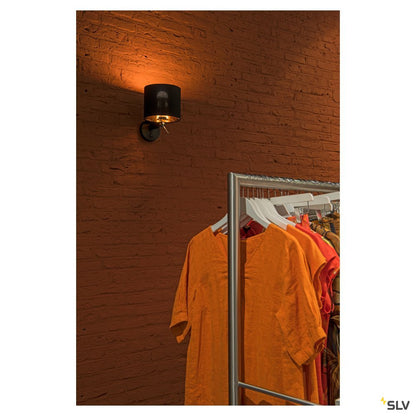 SLV FENDA Leuchtenschirm, D300/H200, schwarz/kupfer