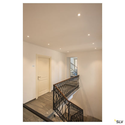 SLV NEW TRIA 68 I CS Indoor LED Deckeneinbauleuchte weiß rund 2700K 38° inkl. Treiber Clipfedern