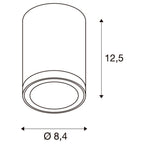 SLV ENOLA ROUND S Outdoor LED Deckenaufbauleuchte anthrazit CCT 3000/4000K