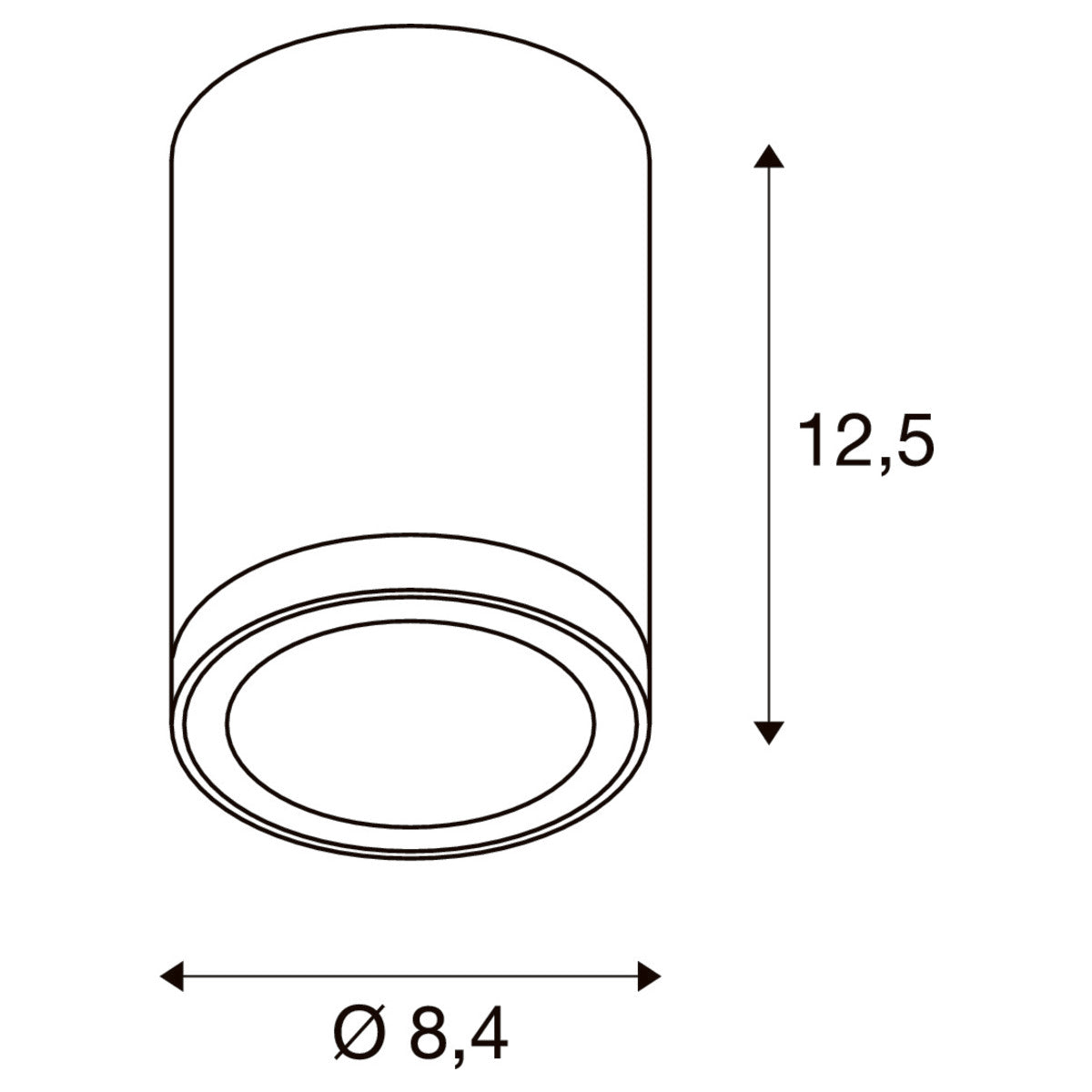 SLV ENOLA ROUND S Outdoor LED Deckenaufbauleuchte anthrazit CCT 3000/4000K