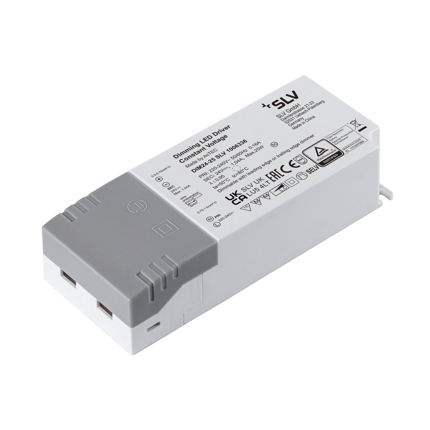 LED Netzteil, 25 W 24V LED Netzteil weiß Dimmbar