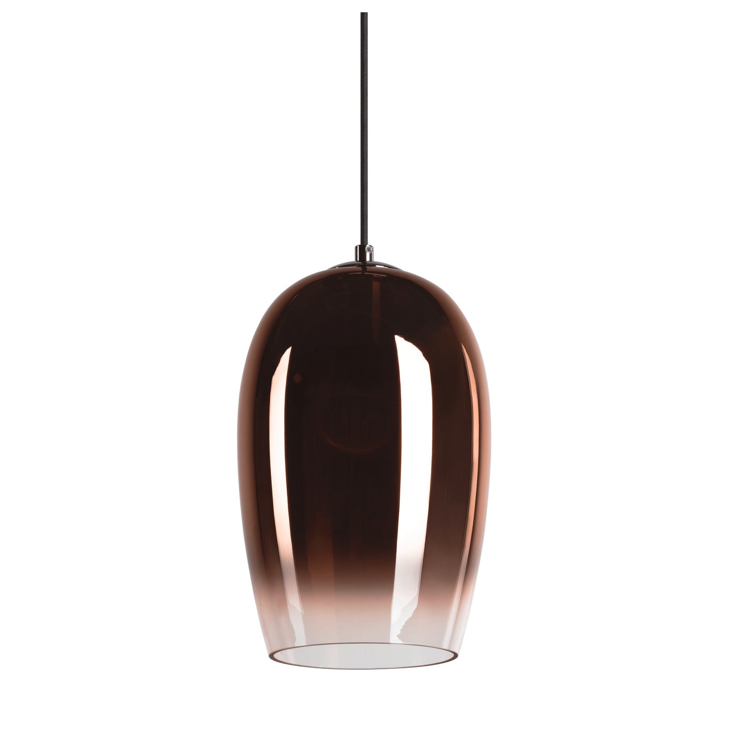 PANTILO OVAL PD, E27 Pendelleuchte, kupfer, 15 W