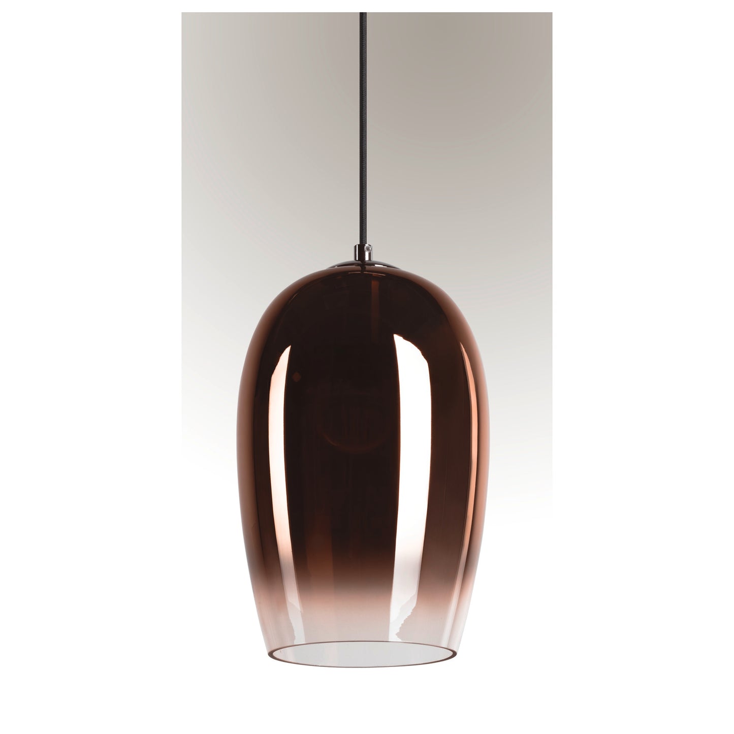 PANTILO OVAL PD, E27 Pendelleuchte, kupfer, 15 W