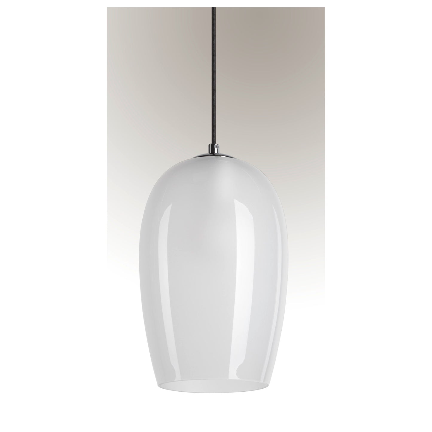 PANTILO OVAL PD, E27 Pendelleuchte, weiß/chrom
