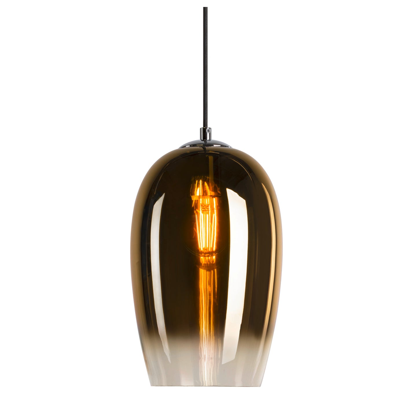 PANTILO OVAL PD, E27 Pendelleuchte, gold