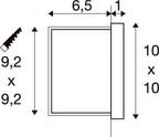 CONCRETO EL, Wandeinbauleuchte grau, 3.2 W, 15 lm, 3000 K