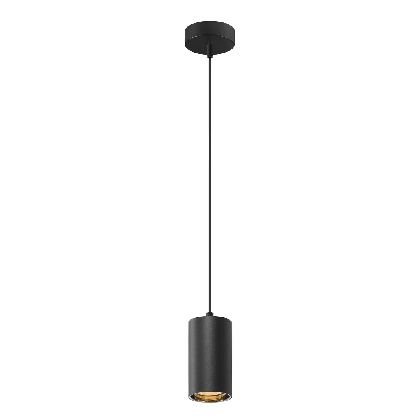 ASTO TUBE, Pendelleuchte, GU10, Pendellänge 250 cm, max. 10 W, schwarz
