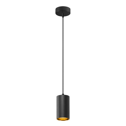 ASTO TUBE, Pendelleuchte, GU10, Pendellänge 250 cm, max. 10 W, schwarz