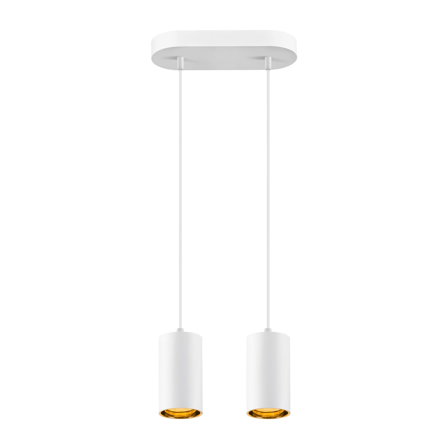 ASTO TUBE, Pendelleuchte, GU10, Pendellänge 250 cm, max. 2x10 W, weiß
