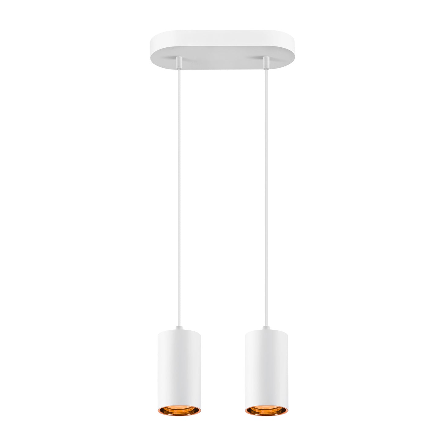 ASTO TUBE, Pendelleuchte, GU10, Pendellänge 250 cm, max. 2x10 W, weiß