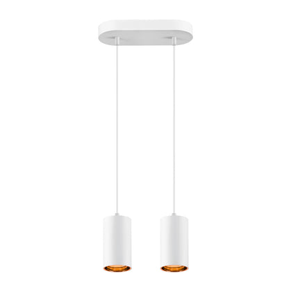 ASTO TUBE, Pendelleuchte, GU10, Pendellänge 250 cm, max. 2x10 W, weiß
